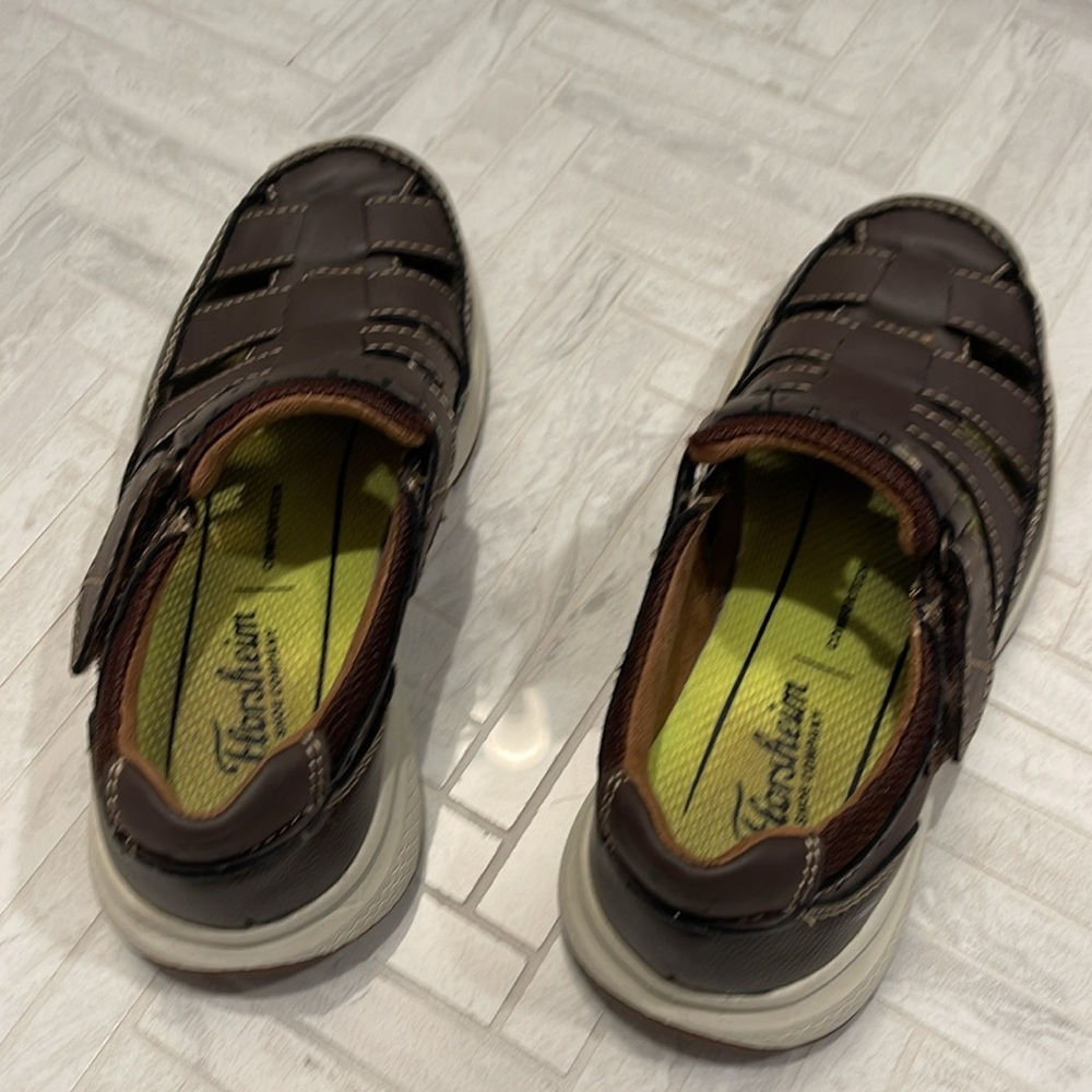 Florsheim Boys Brown Cognac Fisherman Sandals, size 12 little kid - Picture 3 of 6